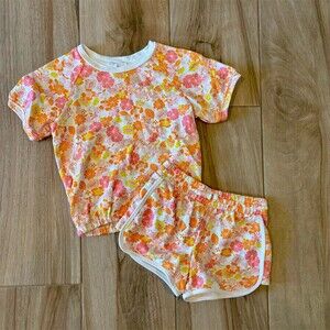 GAP Kids Outfit Set Girls Size L (10) Floral 2-Piece Top & Shorts